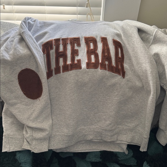 The Bar Gray Hoodie with Brown Lettering - Picture 2 of 2